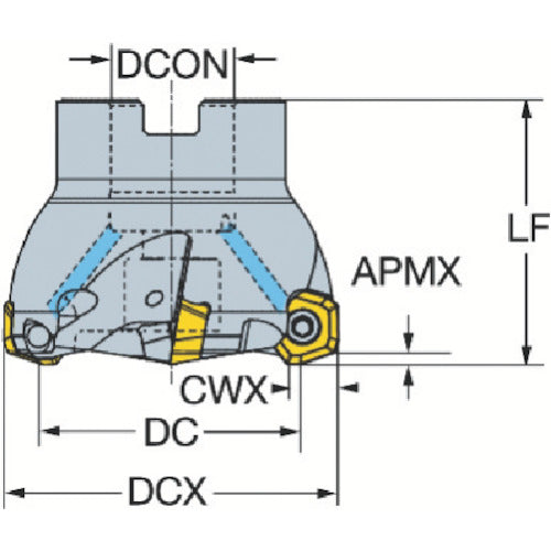 サンドビック　コロミル４１９　正面フライスカッター（４５０）　419-084Q27-14M　1 個