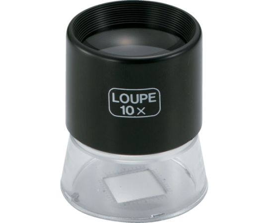 スケールルーペ　目盛付　10倍　Φ35X43　TL-SL10K 1個