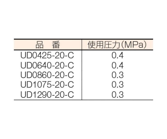 真空用チューブ 透明 6X4.0mm 20M　UD0640-20-C 1巻