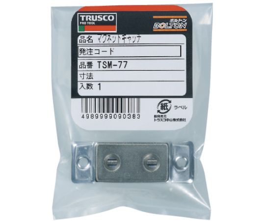 マグネットキャッチ　アルミ製・縦型　TSM-77S 1個