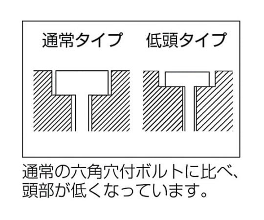 低頭六角穴付ボルト ステンレス全ネジ M4×10 13本入　B089-0410 1パック(13本入)