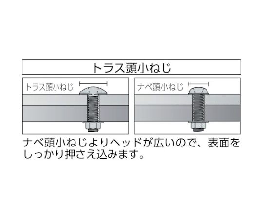 トラス頭小ねじ ステンレス 全ネジ M3×6 210本入　B52-0306 1パック(210本入)