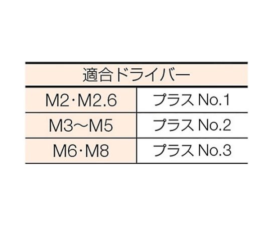 皿頭小ねじ ステンレス 全ネジ M2×6 140本入　B06-0206 1パック(140本入)