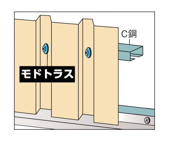 ドリルねじ　モドトラス　板金用　ユニクロ　M4X50　29本入　MJ-50 1パック(29本入)