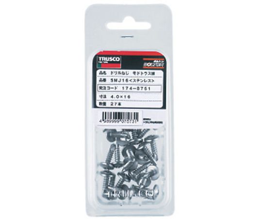 Drill Screw Modtrus Stainless Steel M4X16 27pcs SMJ-16 1 Pack (27pcs)