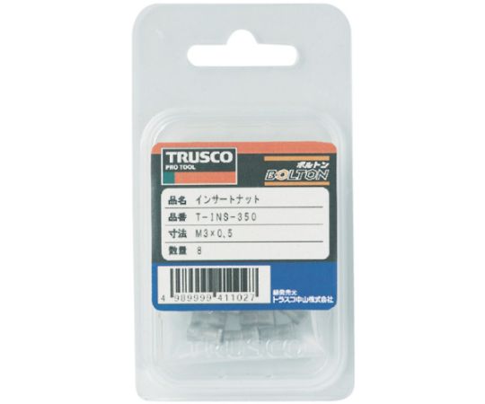 インサートナット　M4X0.7　下穴6.5　7個入　T-INS-470 1パック(7個入)