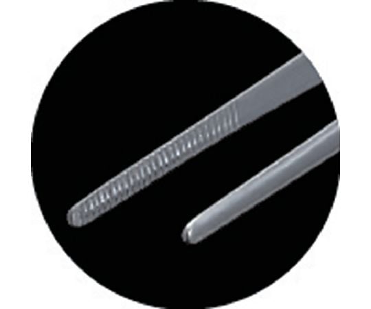 ステンレス製ピンセット　150mm　直ギザ付　TSP-23 1本