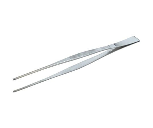 ステンレス製ピンセット　300mm　直ギザ付　TSP-39 1本