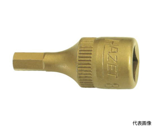 쇼트 헥사곤 소켓(삽입각 6.35mm・티탄 코팅) 8501H-4 1개