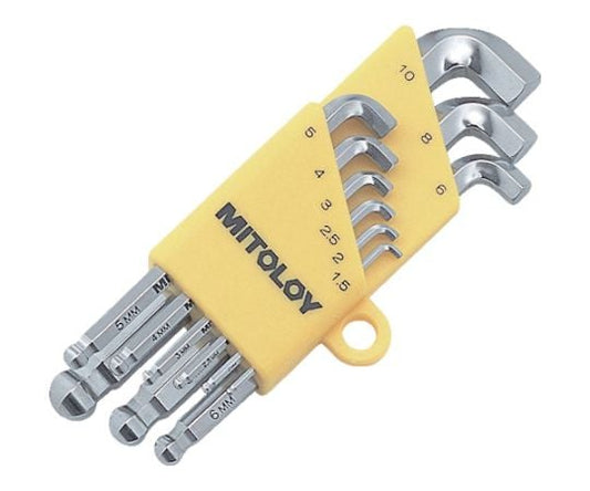 L형 할로우 렌치 볼 포인트 스터비 쇼트 mm홀더 9개 세트 HBS900S 1 세트