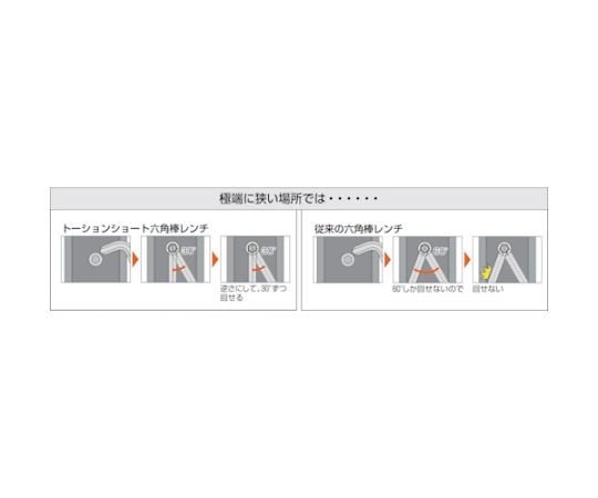 Torsion hex wrench 2.0mm TTX-20 1 piece