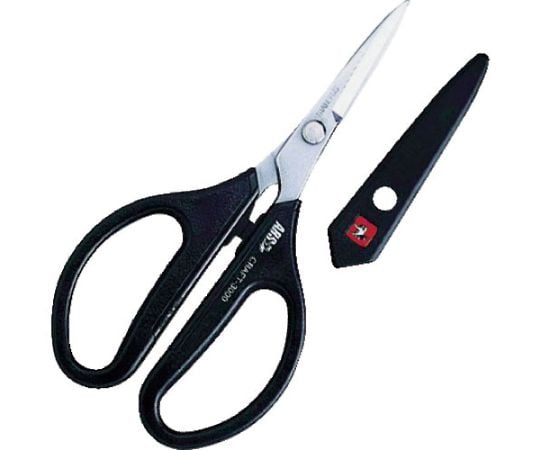 가위 누보(만능형・스테인리스) 블랙 3000-BK 1초