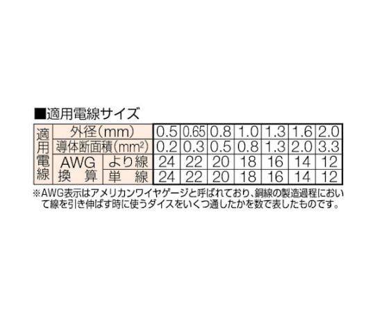 ワイヤーストリッパー No.3500E-1（単線・より線用）　3500E-1 1丁