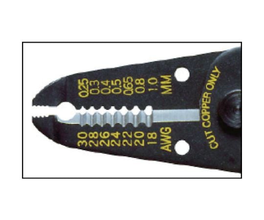 ワイヤーストリッパー No.3500E-2（単線・より線用）　3500E-2 1丁