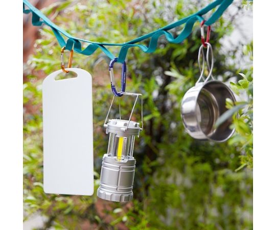 カラビナ　線径6mmX60mm　D型　ブラック　TKN660BK 1個