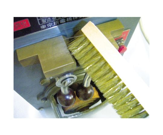 Wooden Handle Brass Brush 3 Rows Brass TB-5007-10 1 Piece