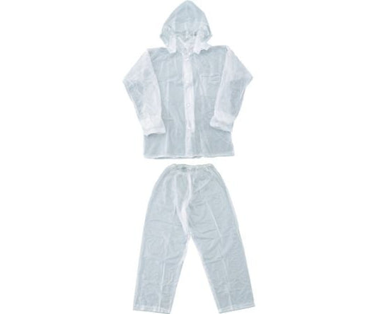 Rain suit, size L, clear, TRW90L, 1 piece