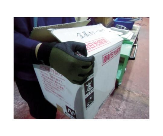 PU薄手手袋エンボス加工　ブラック　LL　TPUM-B-LL 1双