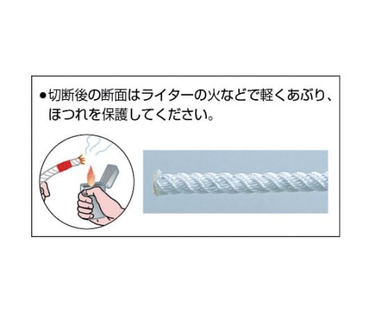 ナイロンロープ　3つ打　線径3mmX長さ10m　R-310N 1巻