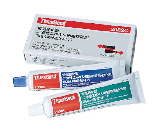 Epoxy resin adhesive, high shear adhesive strength type, main agent + hardener set, TB2082C, 1 set
