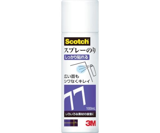 スコッチスプレーのり77（速乾・強力接着）ミニ 100mL　S/N 77 MINI 100ML 1本