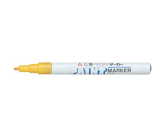 Oil-based paint marker, fine tip, yellow, PX21.2, 1 piece