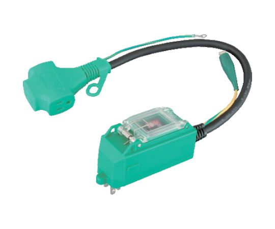 プラグインポッキンブレーカ 過負荷漏電保護兼用（15A/15mA感度）0.45m　PIPB-EK-T 1本