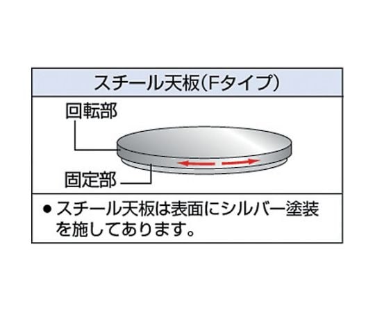 回転台　50Kg型　Φ300　スチール天板　TC30-05F 1台