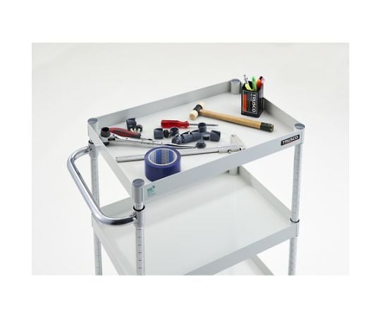 Phoenix Wagon, Low-noise, 600 x 400 x H880, 3-tier, W color, PEW-963-W, 1 unit