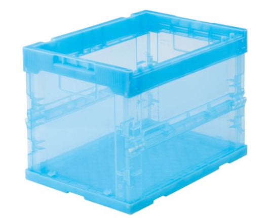 α折りたたみコンテナ オリコン スケルコン 20L 透明ブルー 青　TR-S20B B 1個