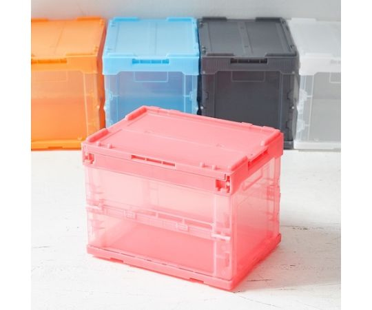 Oricon Alpha Folding Container Skelcon 20L (with lid) Transparent Transparent TR-SC20 TM 1 piece