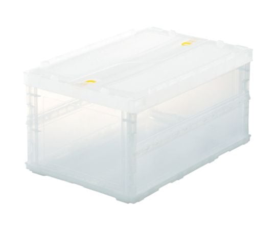 オリコン 薄型折りたたみコンテナスケルコン 40Lロックフタ付 透明　TSK-C40B TM 1個