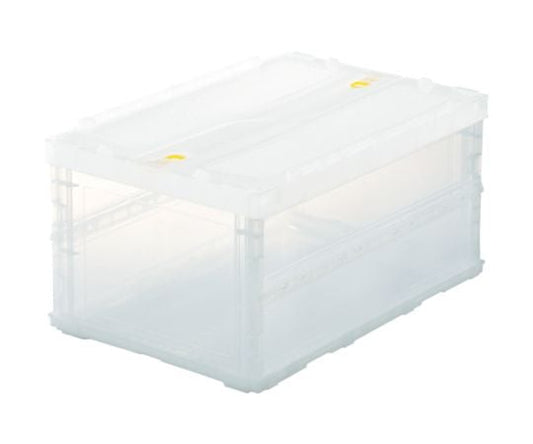 オリコン 薄型折りたたみコンテナスケルコン 40Lロックフタ付 透明　TSK-C40B TM 1個