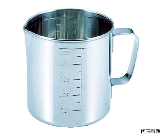 Stainless steel beaker with spout, 1.0L, 110X108, TSH635M, 1 piece