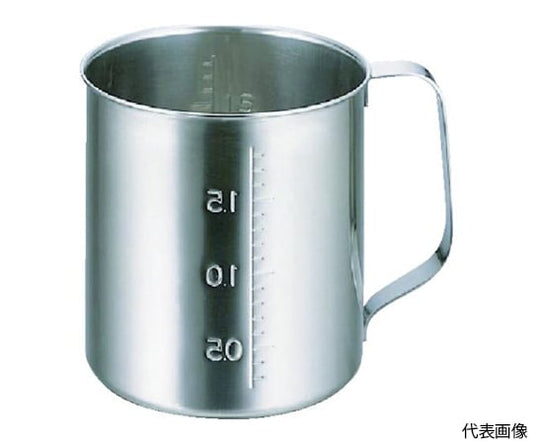 Measuring Cup Stainless Steel Beaker No Spout Capacity 2.0L TSH637 1pc