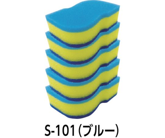 프로 외식 산업용 스폰지 블루(5개입) S-101 1봉(5개입)