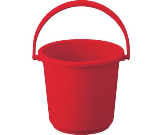 PPカラーバケツ　10L　赤　TPPB-10-R 1個