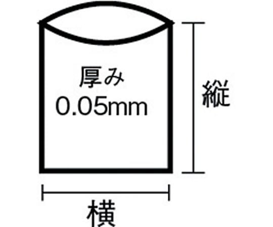 業務用ポリ袋　厚み0.05X90L　10枚入　A-0090 1袋(10枚入)