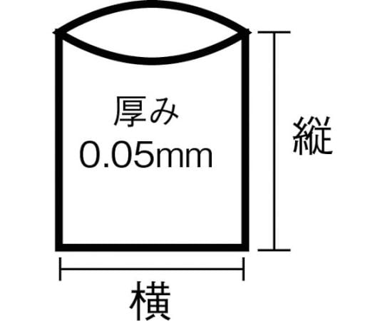 Bulk purchase Commercial use plastic bags, transparent, boxed, 0.05X90L (100 pieces) X0090N 1 box (100 pieces)
