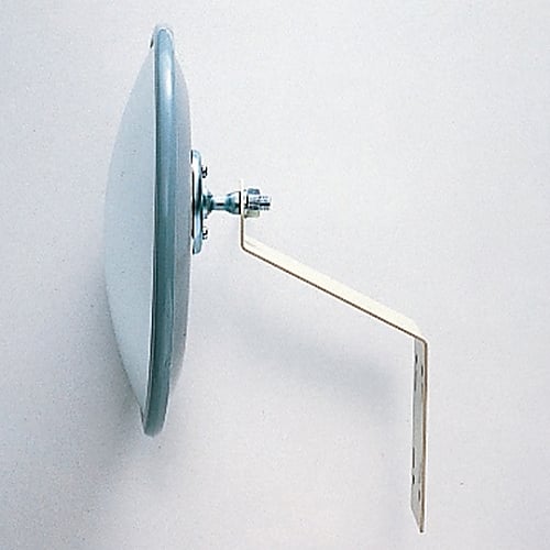 Small curved mirror (magnetic type) White wall corner 15W with mounting bracket 276101 1 piece