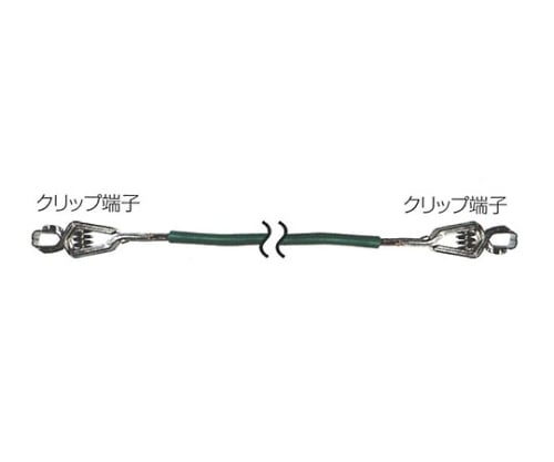 Earth cord (clip terminal/clip terminal) JECVV 1 piece