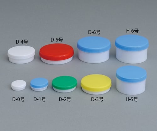 軟膏容器 M型容器D-2号（10） 11.5mL 白キャップ 1ケース（100個入）　640200 1 1ケース(100個入)