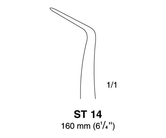 Tweezers, curved, 83205/DA78C, 1 piece