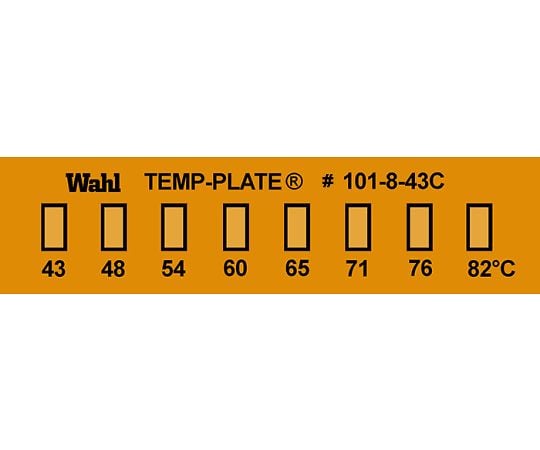真空用テンプ・プレート（不可逆性） 8点表示 1ケース（10枚入）　101-8V-043 1ケース(10枚入)
