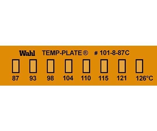 Vacuum temp plate (irreversible) 8-point display 1 case (10 pieces) 101-8V-087 1 case (10 pieces)