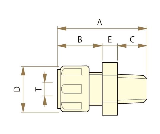 PFAメイル･コネクター SFH-6-R1/4P　F-2203-002 1個