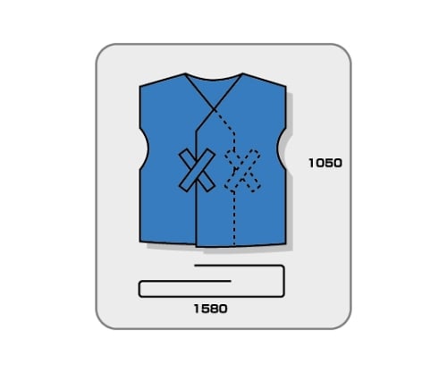 濃紺レントゲンガウン C 小箱(50枚入)　ADBX-C-1 1箱(50枚入)