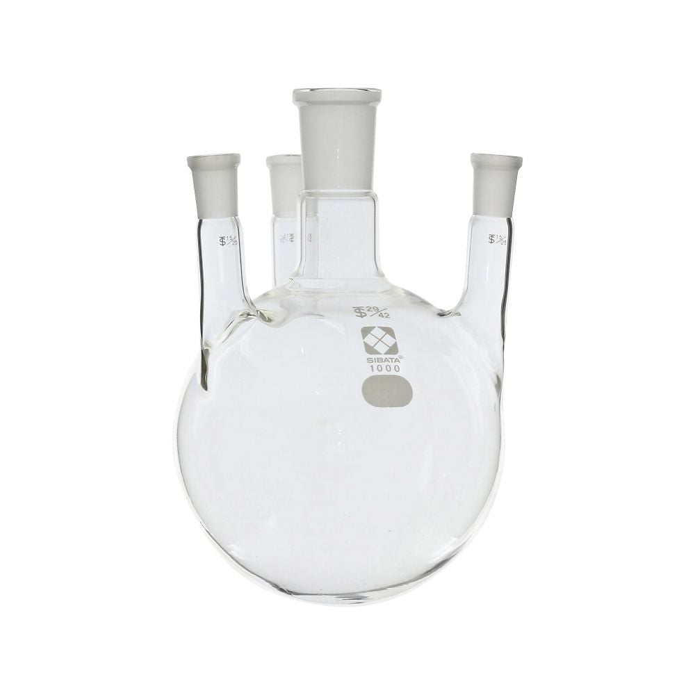 共通摺合四口丸底フラスコ　1L　005340-291 1個