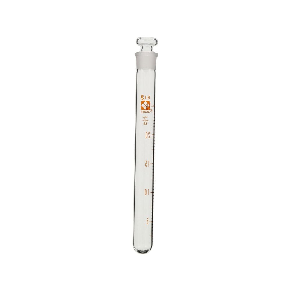 共通摺合共栓試験管 平栓付 25mL 1箱（10本入）　008380-25A 1箱(10本入)