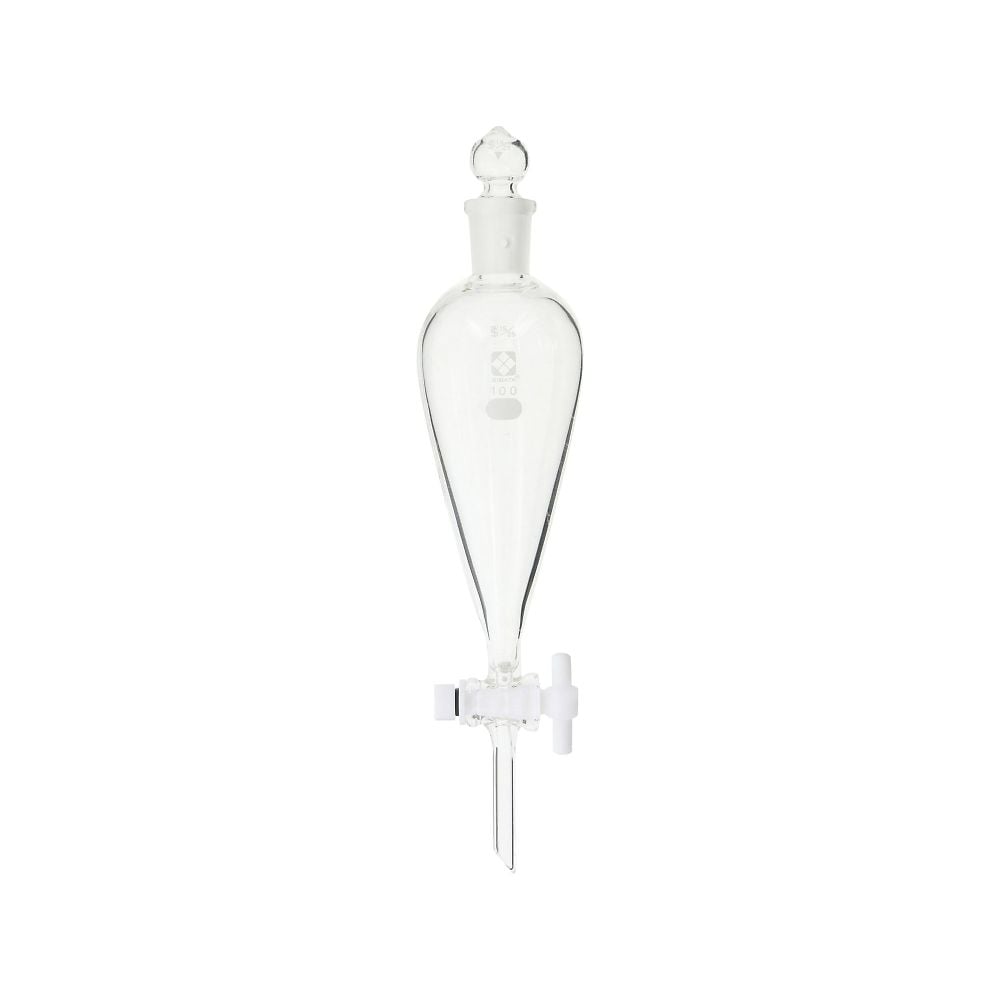 분액 로트 스키브형 PTFE 콕 부착 100mL 014260-100 1개